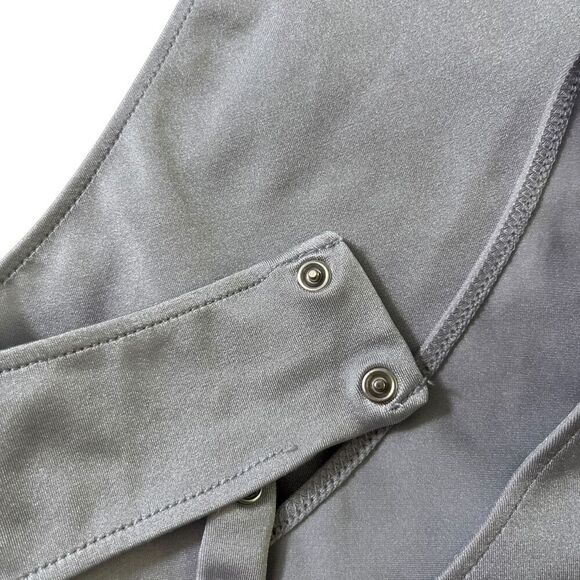 Coperni Twisted Cut Out Jersey Bodysuit in Pearl Grey‎ - Picture 12 of 12